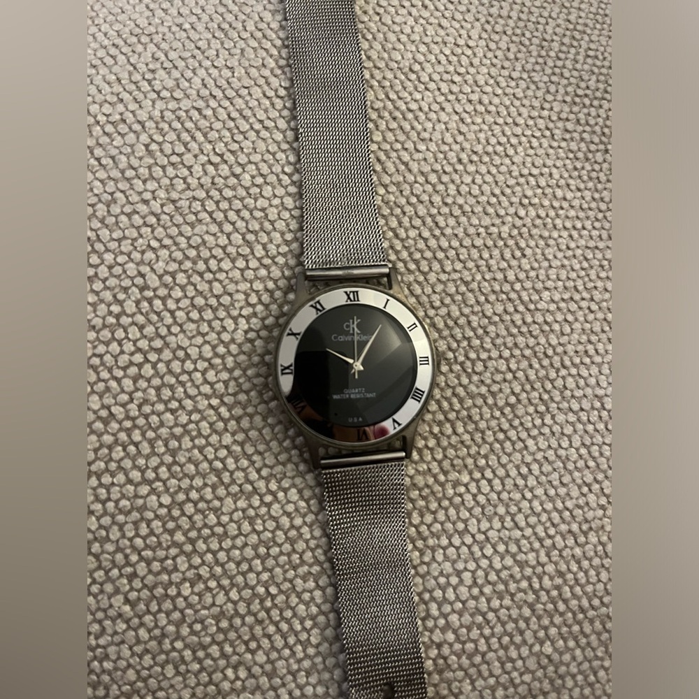 CALVIN KLEIN Stainless Steel Mesh Quartz Watch